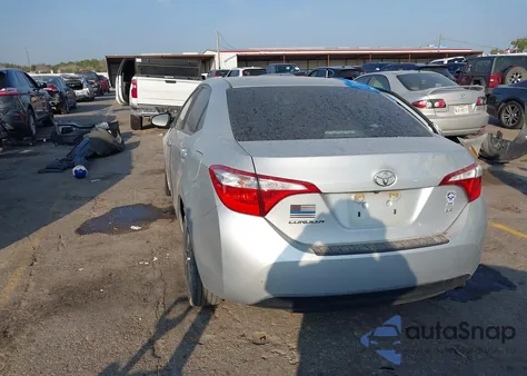 2016 Toyota Corolla Le Plus из США, поврежденный, VIN 5YFBURHEXGP458176